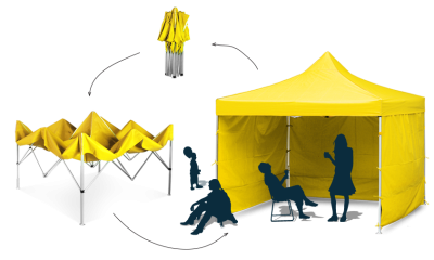 Ce spațiu minim ai nevoie pentru un pavilion cu masă de 8 persoane?